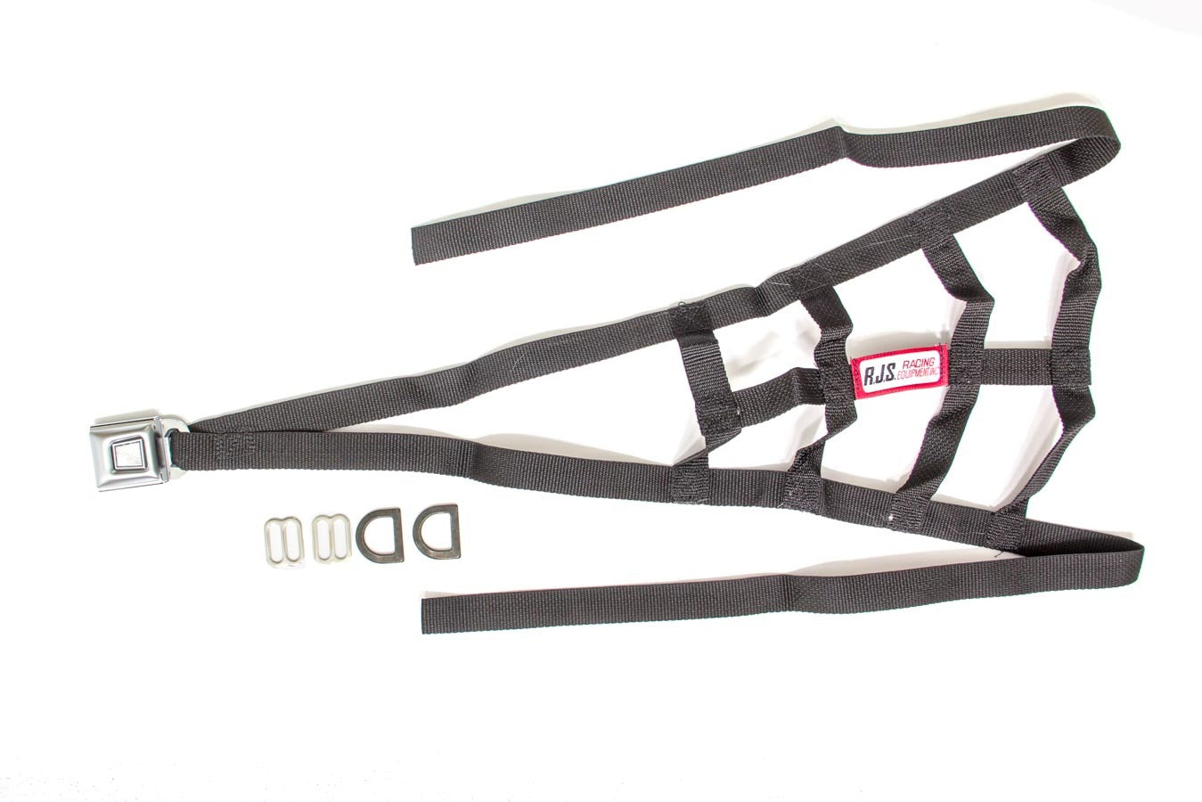 Roll Cage Net - Nylon Webbing - Triangle - Quick Release Buckle - Black - Sprint Car - Kit