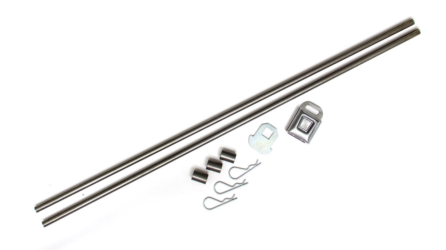 Window Net Installation Kit - Buckle Style - Hardware Included - Steel - Natural - Kit