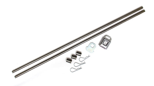 Window Net Installation Kit - Buckle Style - Hardware Included - Steel - Natural - Kit