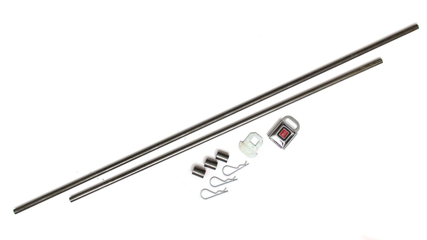 Window Net Installation Kit - Buckle Style - Hardware Included - Steel - Natural - RJS Oblong Net - Kit