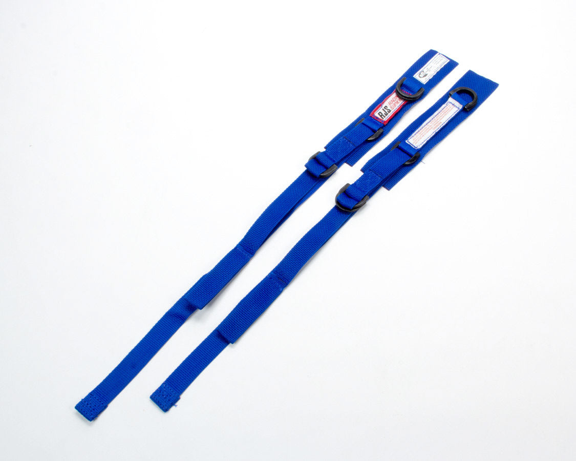Arm Restraint Harness - SFI 3.3 - Individual Straps - 1 in D-Ring - Blue - Kit