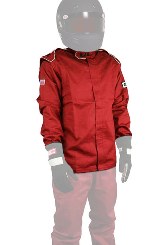 Driving Jacket - Elite Series - SFI 3.2A/1 - Single Layer - Fire Retardant Cotton - Red - Large - Each