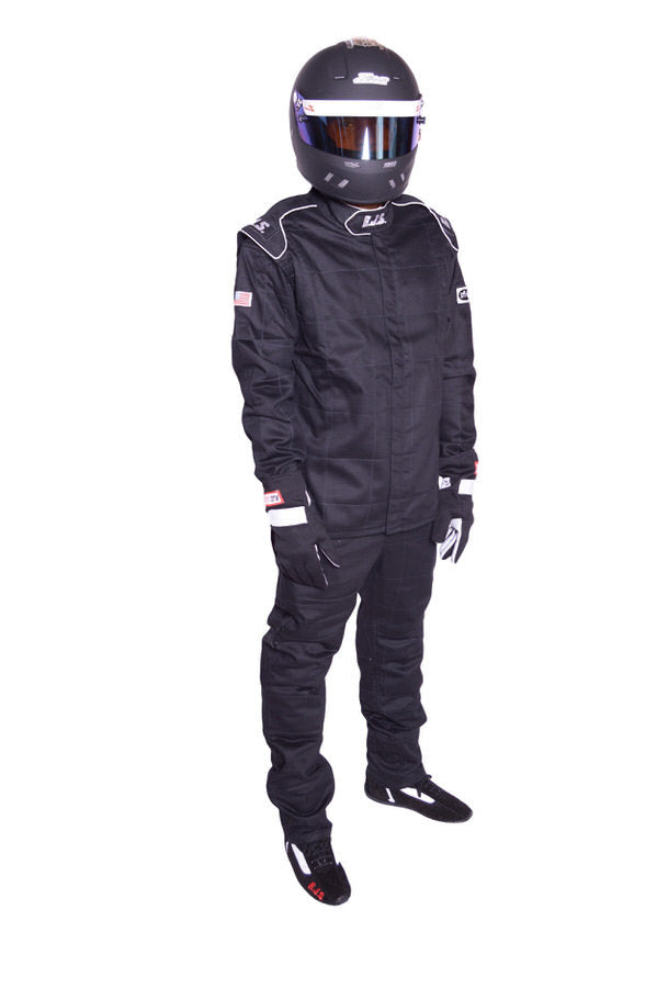 Driving Pants - Elite Series - SFI 3.2A/5 - Double Layer - Fire Retardant Cotton - Black - 2X-Large - Each