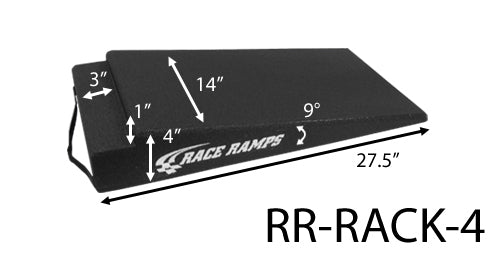 Trailer Ramp - 4 in Height - 27.5 in Long - 14 in Wide - 1500 lb Capacity - Pair