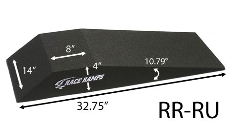 Roll Up Ramp - 4 in Lift Height - 32.75 in Long - 14 in Wide - 11.9 Degree Incline - 1500 lb Capacity - Pair