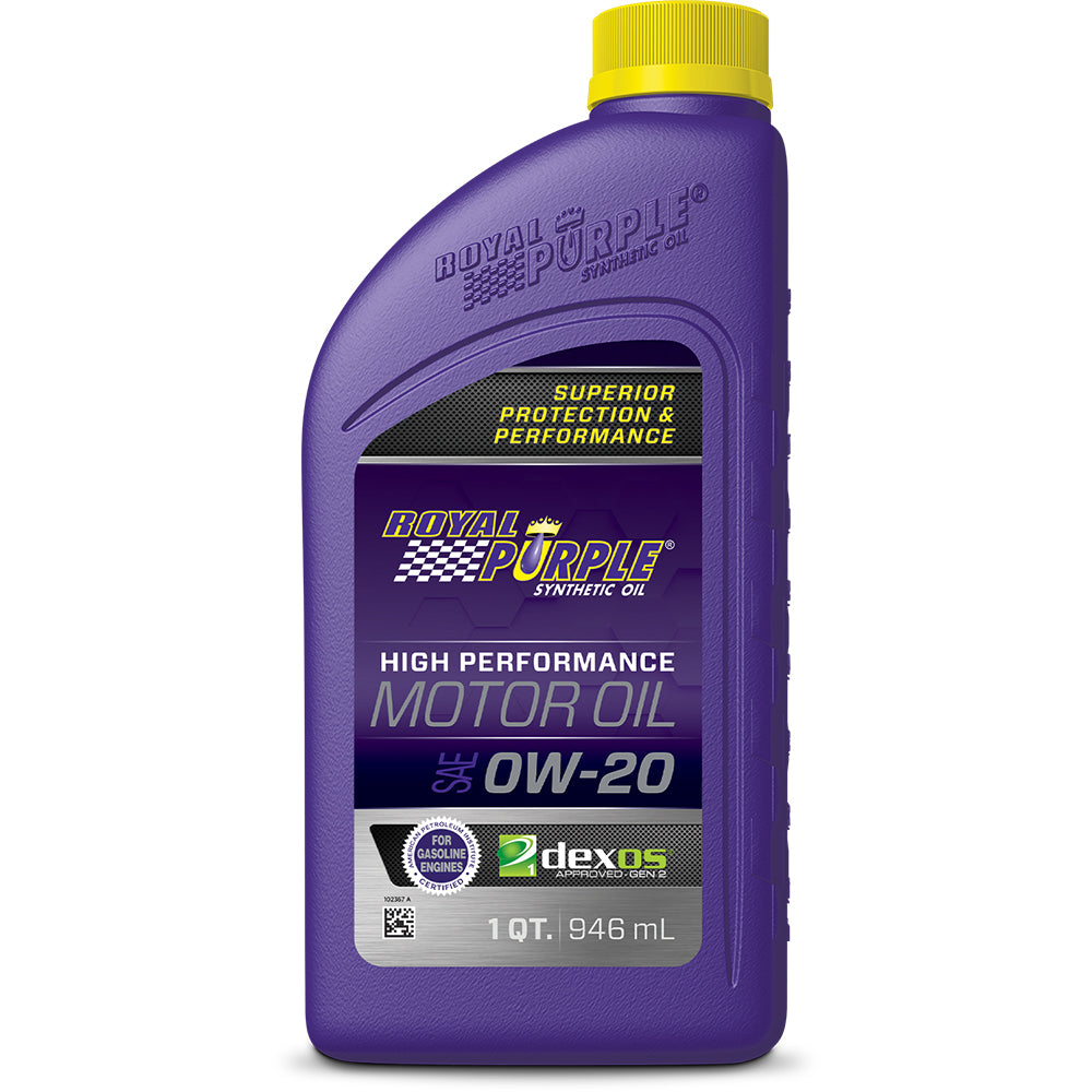 Motor Oil - 0W20 - Synthetic - 1 qt Bottle - Each