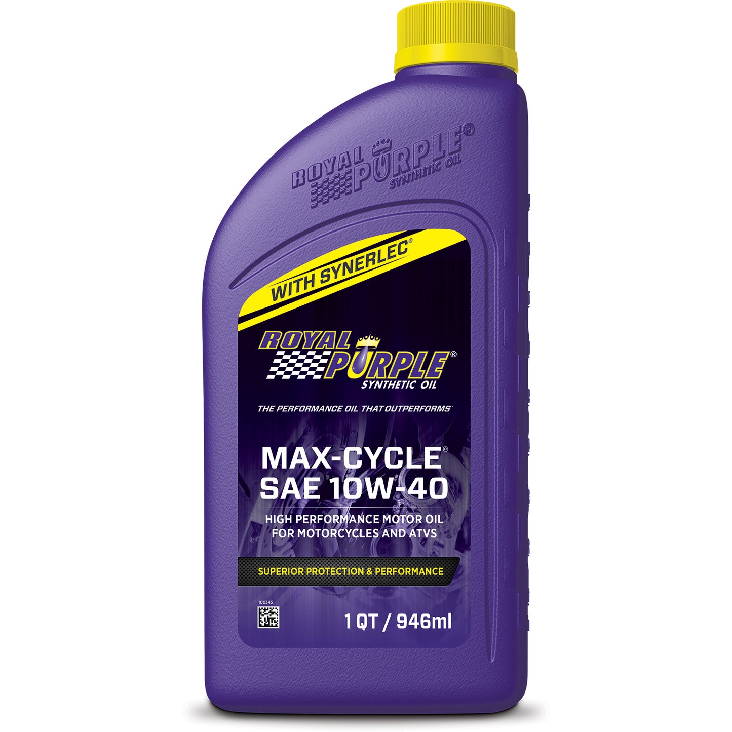 Motor Oil - Max-Cycle - 10W40 - Synthetic - 1 qt Bottle - Each