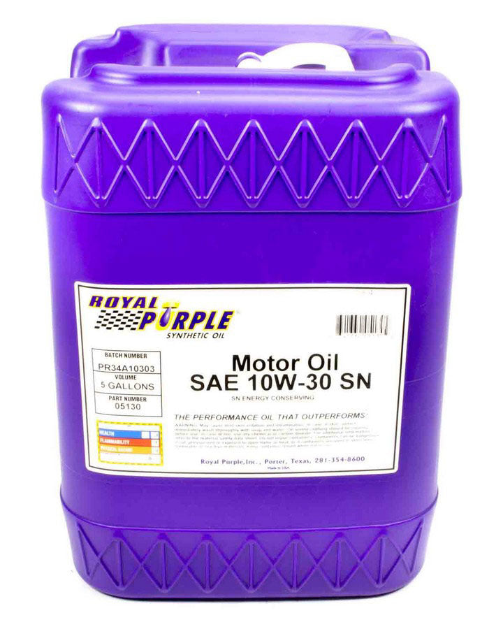 Motor Oil - 10W30 - Synthetic - 5 gal Jug - Each