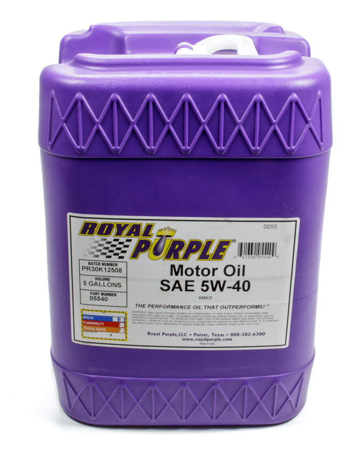 Motor Oil - 5W40 - Synthetic - 5 gal Jug - Each
