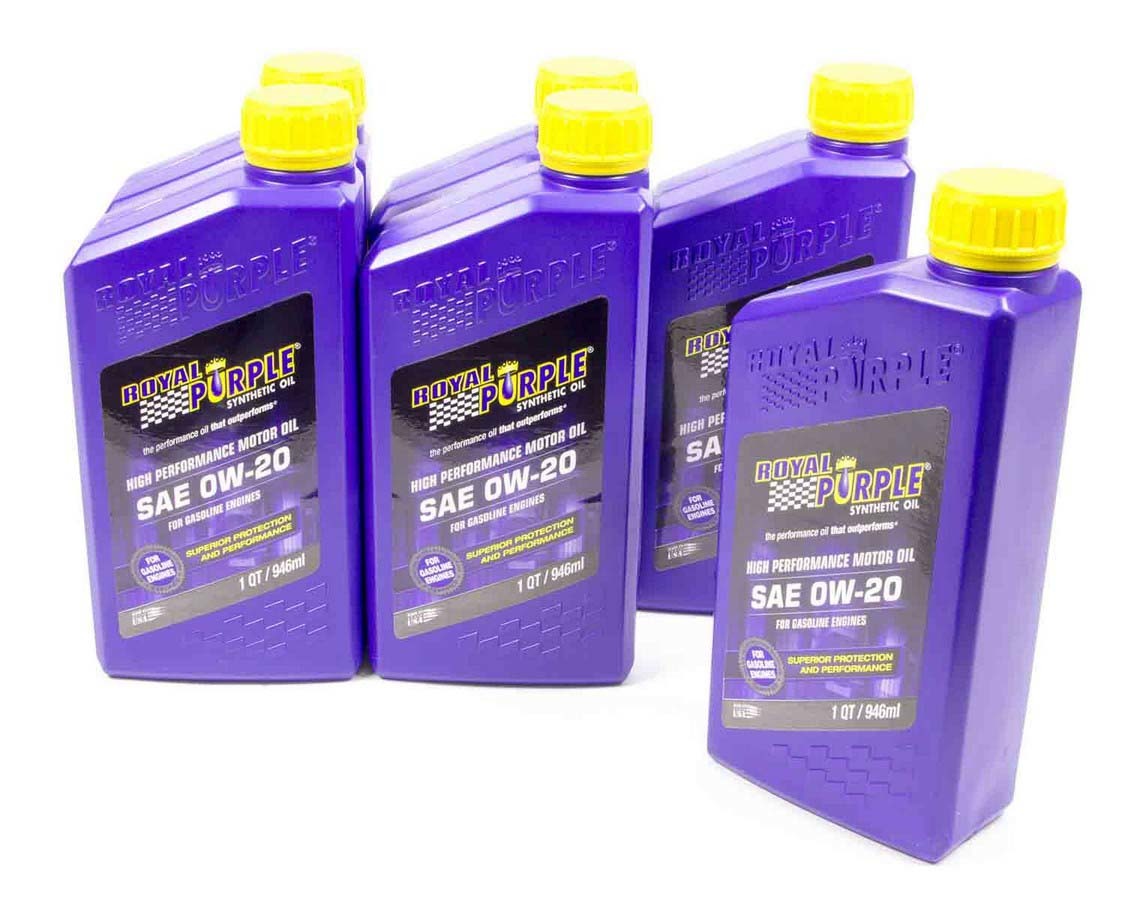 Motor Oil - 0W20 - Synthetic - 1 qt Bottle - Set of 6
