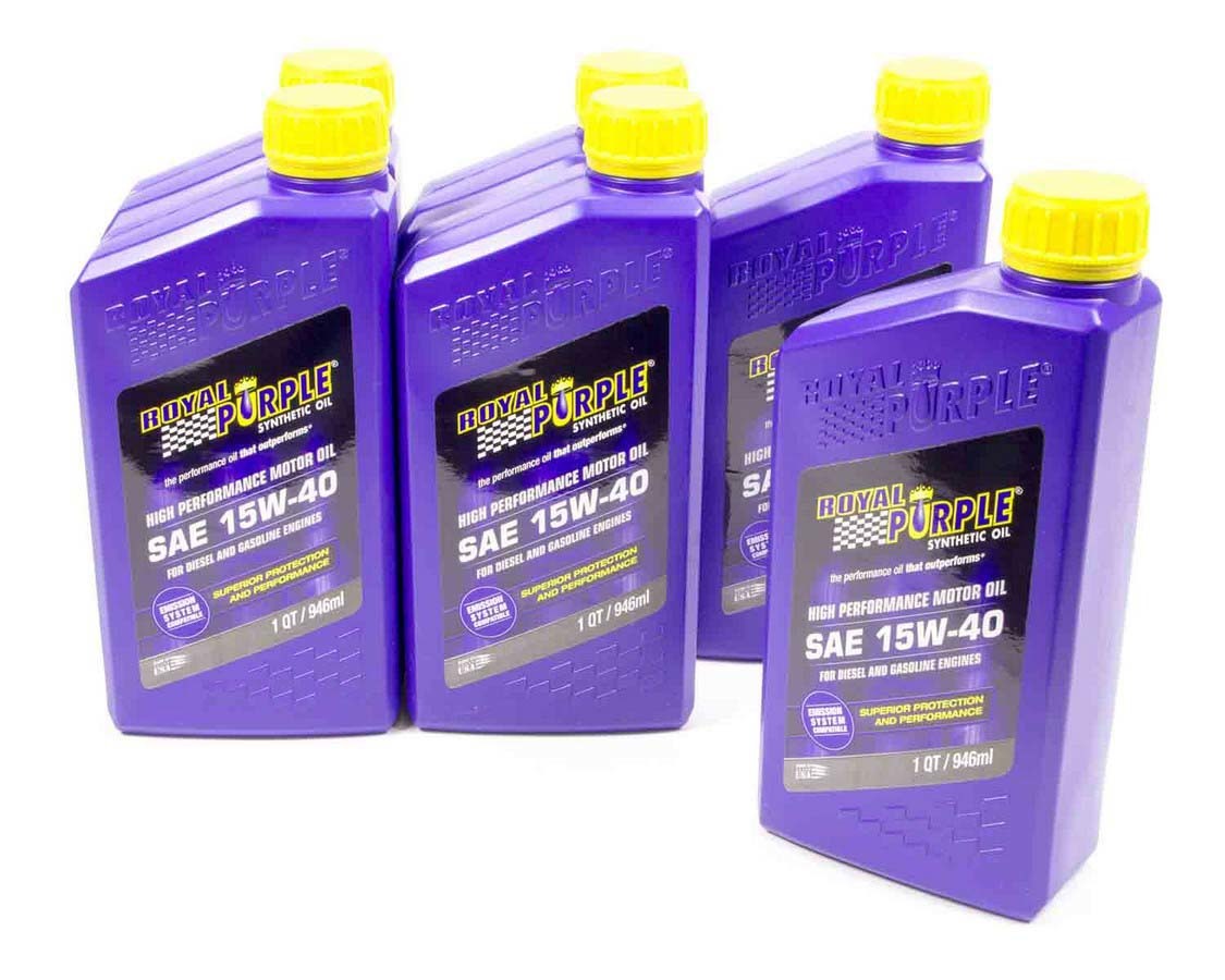 Motor Oil - 15W40 - Synthetic - 1 qt Bottle - Set of 6