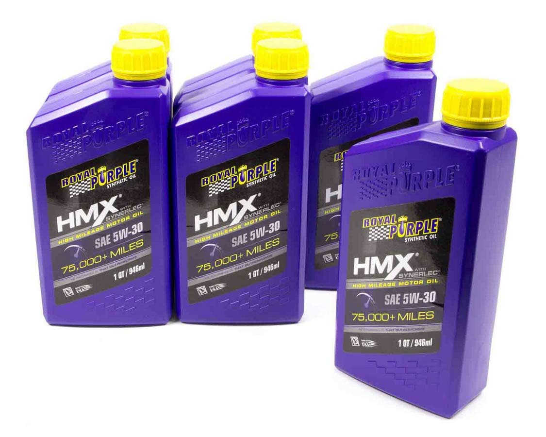 Motor Oil - HMX High Mileage - High Zinc - 5W30 - Synthetic - 1 qt Bottle - Set of 6