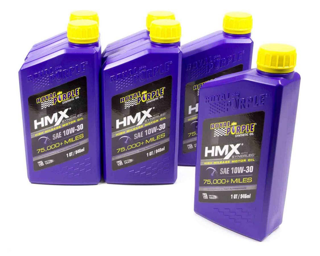 Motor Oil - HMX High Mileage - High Zinc - 10W30 - Synthetic - 1 qt Bottle - Set of 6