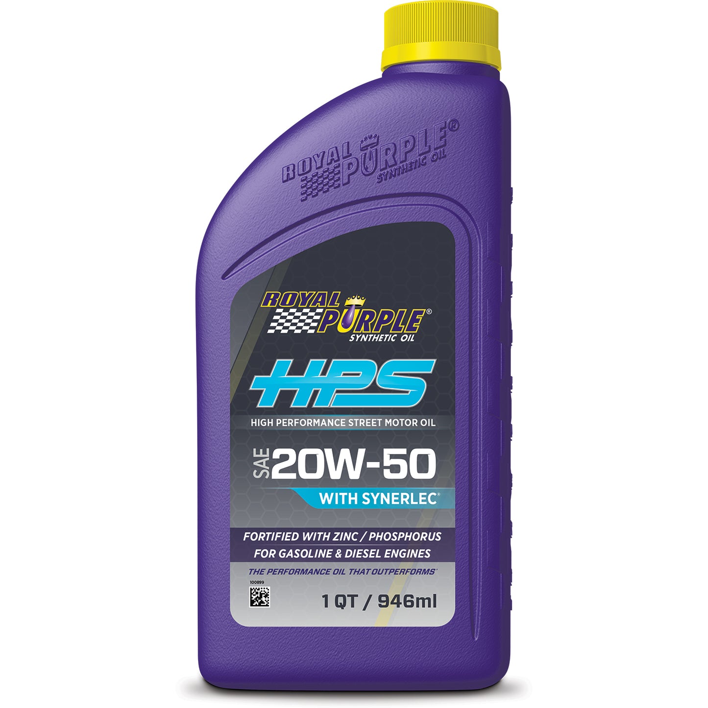 Motor Oil - HPS High Performance Street - High Zinc - 20W50 - Synthetic - 1 qt Bottle - Each