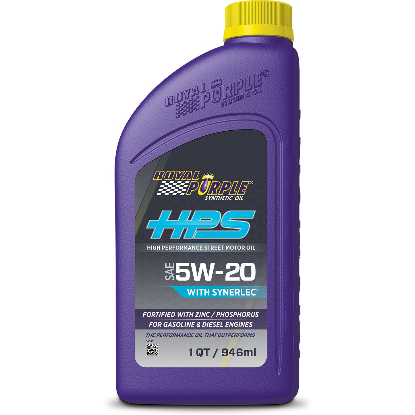 Motor Oil - HPS High Performance Street - High Zinc - 5W20 - Synthetic - 1 qt Bottle - Each