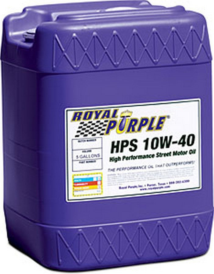 Motor Oil - HPS High Performance Street - High Zinc - 10W40 - Synthetic - 5 gal Jug - Each