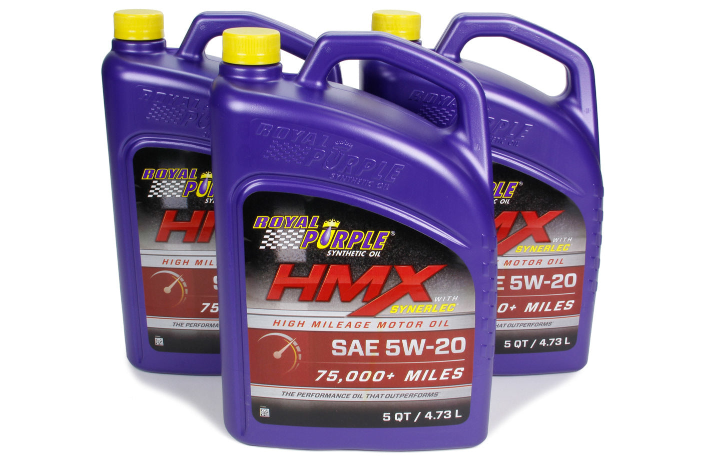 Motor Oil - HMX High Mileage - High Zinc - 5W20 - Synthetic - 5 qt Jug - Set of 3