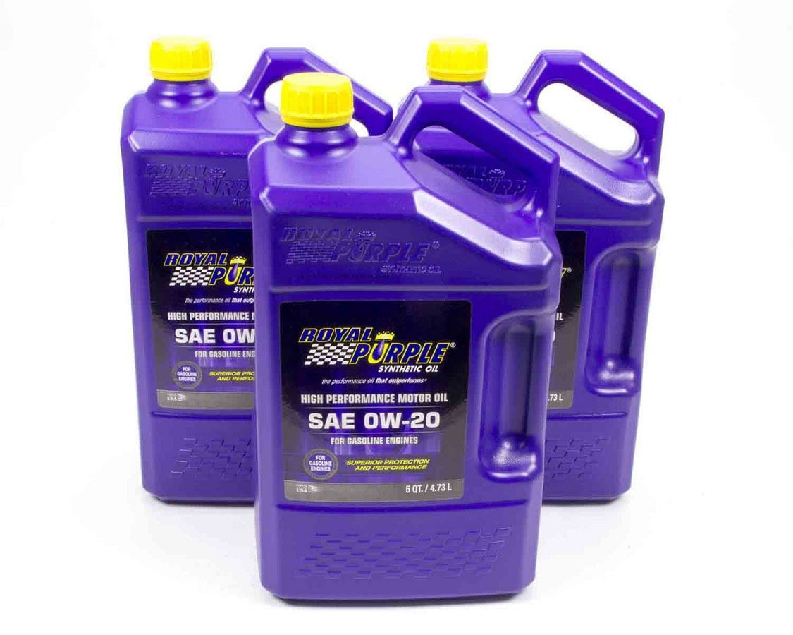 Motor Oil - 0W20 - Synthetic - 5 qt Jug - Set of 3