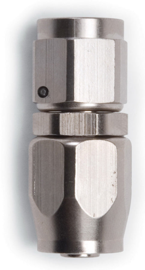 Fitting - Hose End - Full Flow - Straight - 6 AN Hose to 6 AN Female - Aluminum - Nickel Anodized - Each