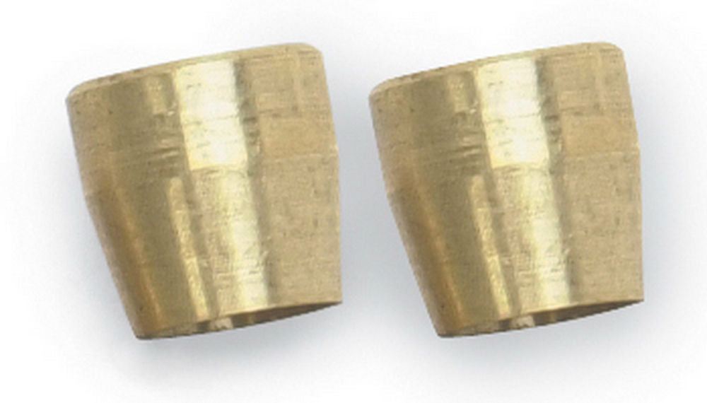 Compression Ferrule - 6 AN - 3/8 in Tube - Brass - Natural - Pair