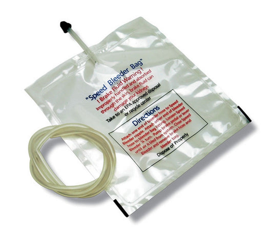 Brake Bleeder Bag - Speed Bleeder - 7 x 7 in Plastic Bag - Holds 12 oz - Plastic Tubing Included - Each