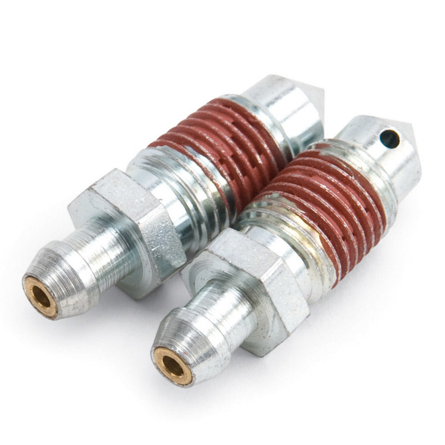 Brake Bleeder - Speed Bleeder - 7/16-20 in Thread - 1.25 in Long - Steel - Zinc Plated - Pair