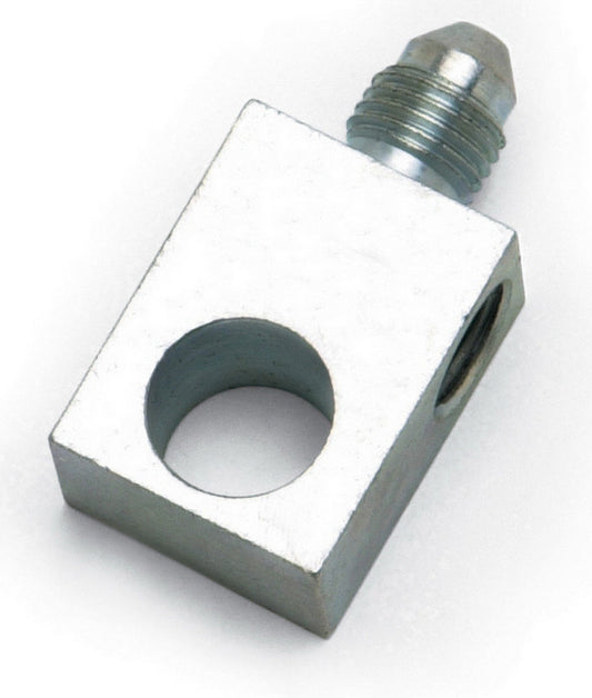 Fitting - Adapter Tee - 3/8-24 in Inverted Flare Female x 3/8-24 in Inverted Flare Female x 3 AN Male - Steel - Nickel Anodized - 3/16 in Hardline - Each