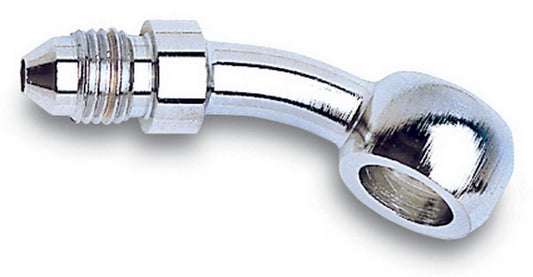Fitting - Adapter Banjo - 35 Degree - 3 AN Male to 10 mm Banjo - Steel - Nickel Anodized - Each