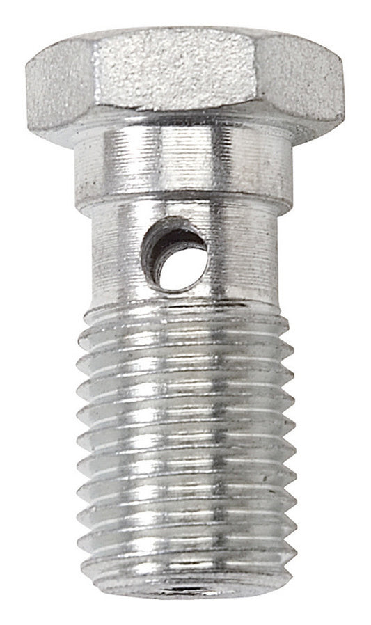 Banjo Bolt - Single Banjo - 3/8-24 in Thread - Steel - Clear Zinc - Each