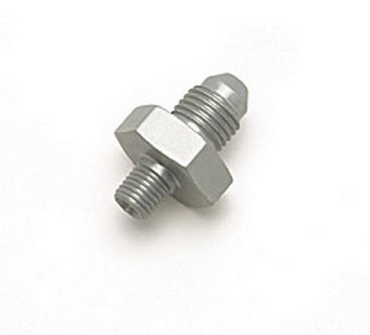 Fitting - Adapter - Straight - 4 AN Male to 1/16 in NPT Male - Steel - Zinc Oxide - Each