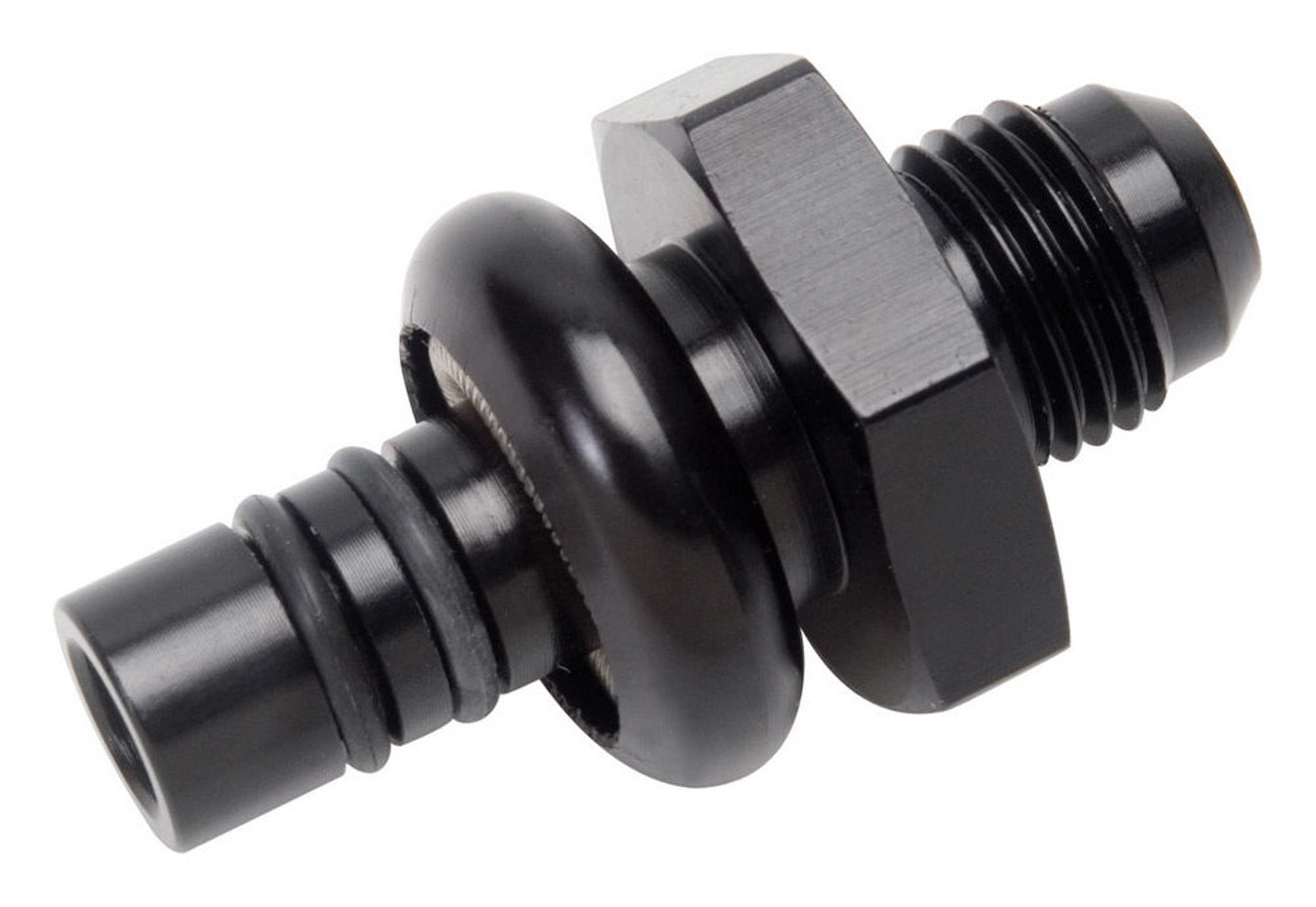 Fitting - Adapter - Straight - 6 AN Male to Ford Pressure Side EFI - Aluminum - Black Anodized - Each