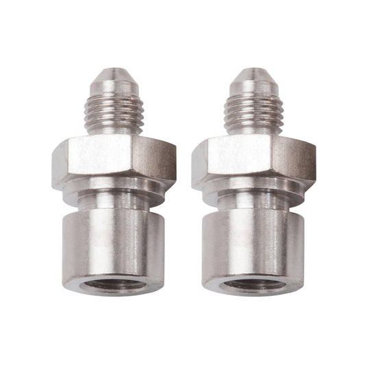 Fitting - Adapter - Straight - 10 mm x 1.00 Inverted Flare Female to 3 AN Male - Steel - Nickel Anodized - Pair