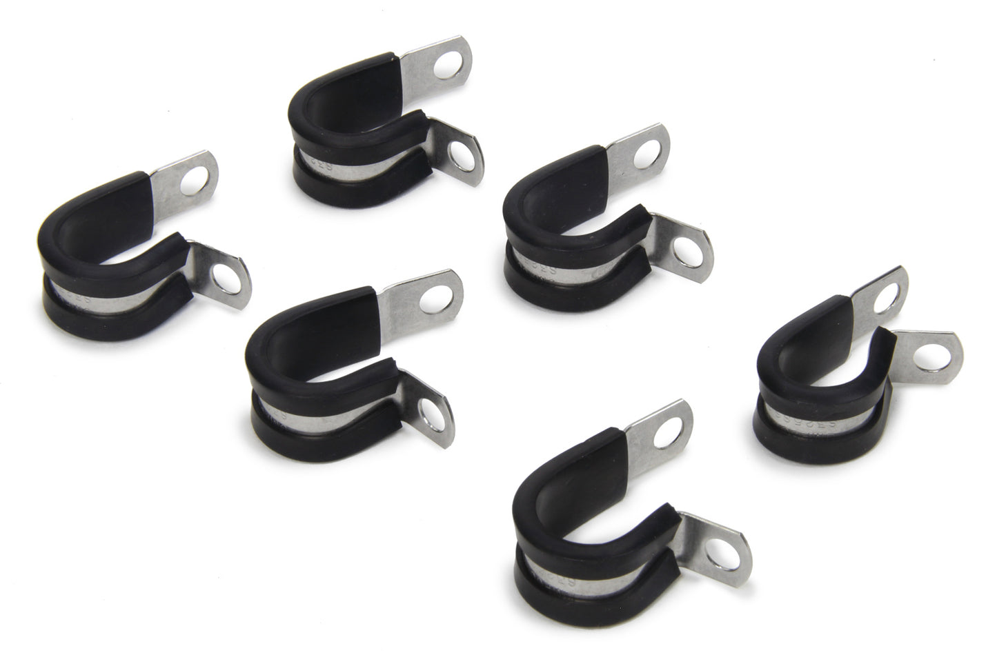 Line Clamp - Adel - 8 AN Hose - Cushioned - Steel - Set of 6