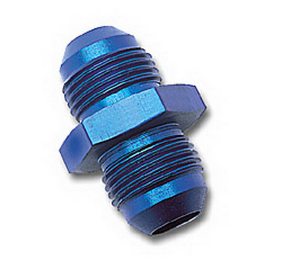 Fitting - Adapter - Straight - 6 AN Male to 6 AN Male - Aluminum - Blue Anodized - Each