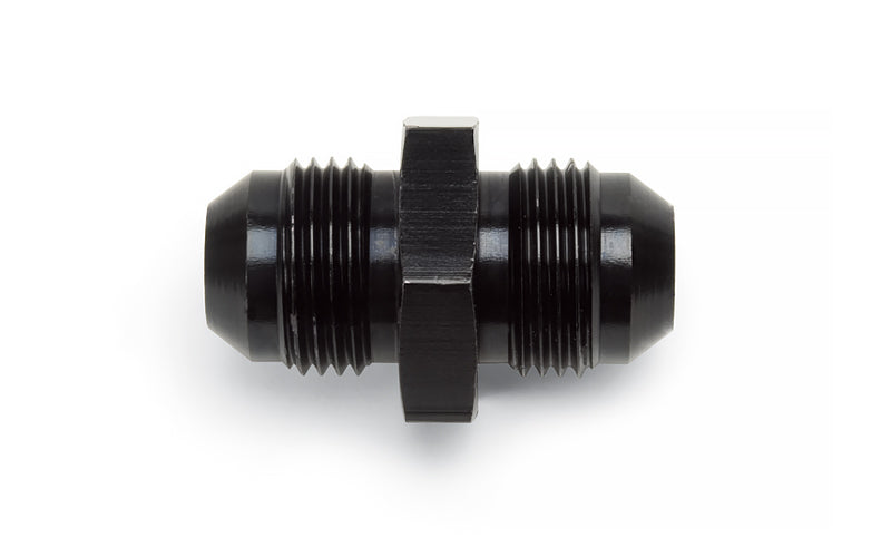 Fitting - Adapter - Straight - 8 AN Male to 8 AN Male - Aluminum - Black Anodized - Each