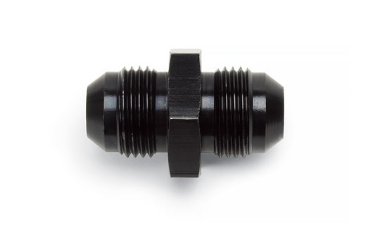 Fitting - Adapter - Straight - 8 AN Male to 8 AN Male - Aluminum - Black Anodized - Each