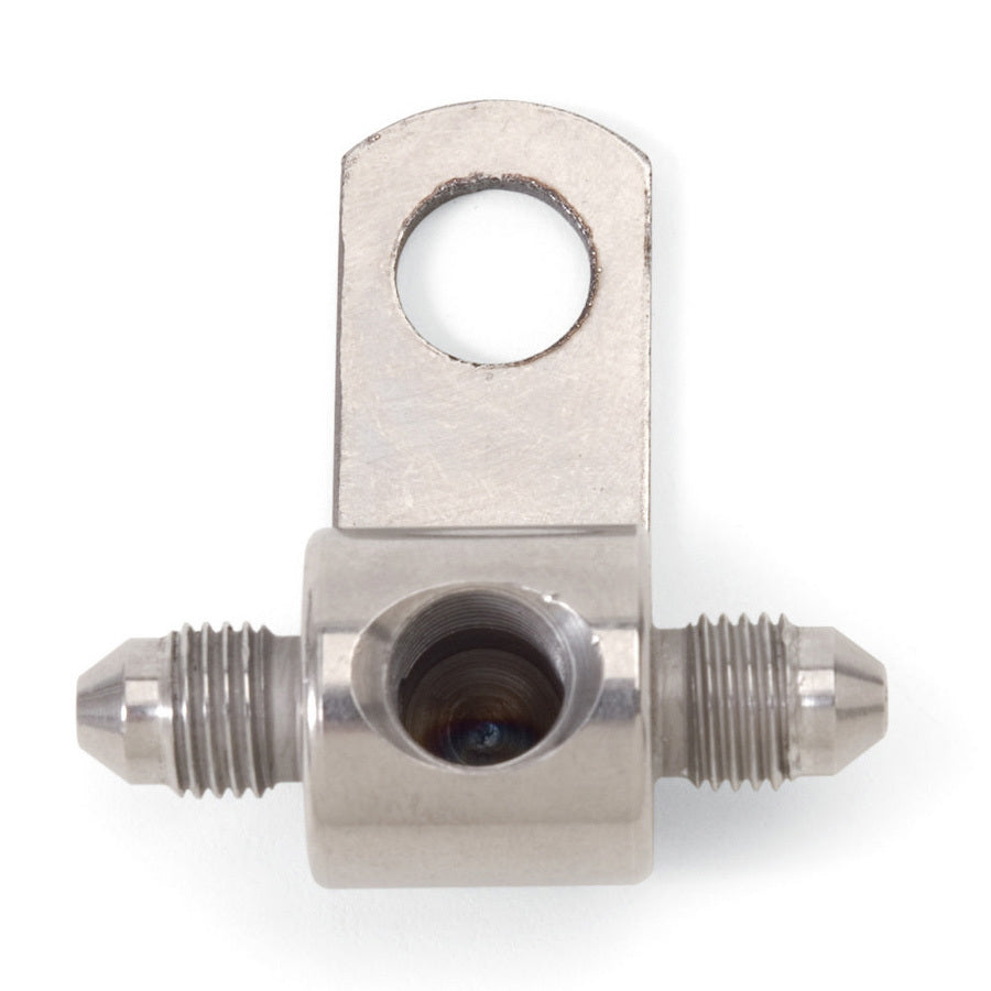 Fitting - Adapter Tee - 1/8 in NPT Female x 3 AN Male x 3 AN Male - Stainless - Natural - Each