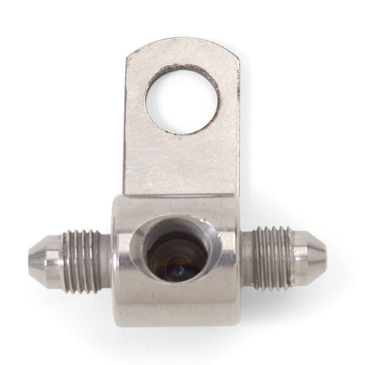 Fitting - Adapter Tee - 1/8 in NPT Female x 3 AN Male x 3 AN Male - Stainless - Natural - Each