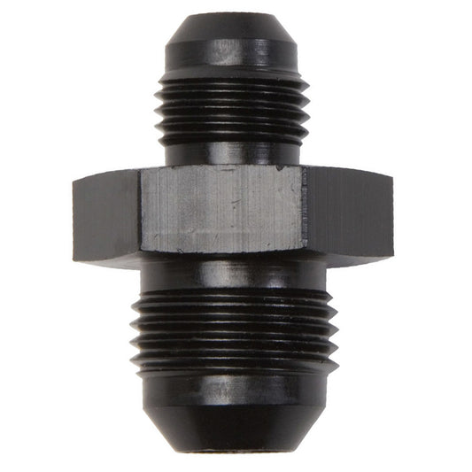 Fitting - Adapter - Straight - 6 AN Male to 8 AN Male - Aluminum - Black Anodized - Each
