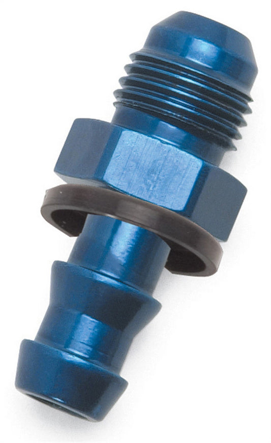 Fitting - Hose End - Twist-Lok - Straight - 1/2 in Hose Barb to 8 AN Male - Aluminum - Blue Anodized - Each