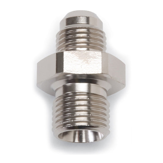 Fitting - Adapter - Straight - 8 AN Male to 18 mm x 1.50 Male - Aluminum - Nickel Anodized - Each