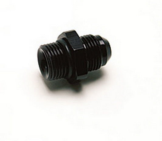 Fitting - Adapter - Straight - 8 AN Male to 8 AN Male O-Ring - Aluminum - Black Anodized - Each