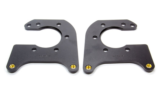 Brake Caliper Bracket - Rear - Aluminum - Black Anodized - Dynalite Caliper - Small Ford - Pair