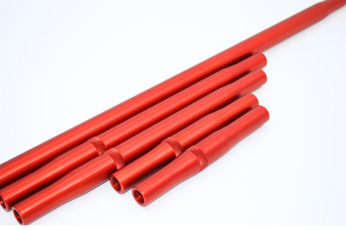 Go Motorsports Legend Cars Red Anodized Radius Rod Package 6.5" (1x) 23.5" (1x) 11" (4x) 12" (2x)