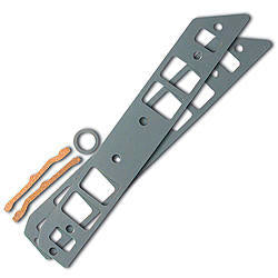 Intake Manifold Gasket - 0.062 in Thick - 1.365 x 2.195 in Rectangular Port - Composite - Pro Topline 14 Degree Head - Small Block Chevy - Kit