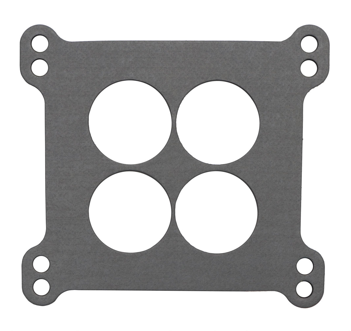 Carburetor Base Plate Gasket - 4-Barrel - 4 Hole - 0.063 in Thick - Composite - Gray - 1-3/4 in Square Bore - Each