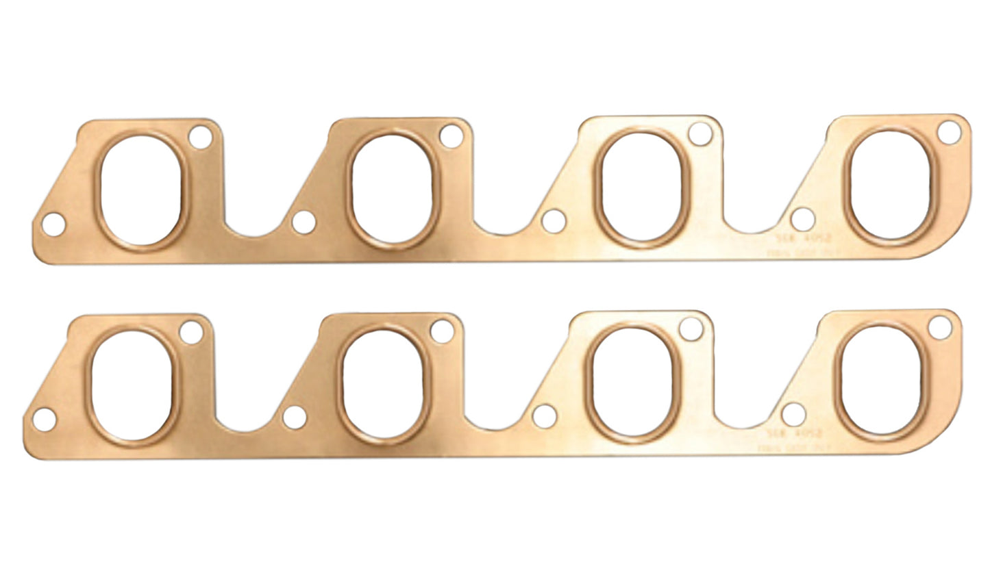 Engine & Accessories Header / Manifold Gasket - Pro Copper - 1.350 x 1.875 in Oval Port - Copper - Ford Cleveland / Modified - Pair