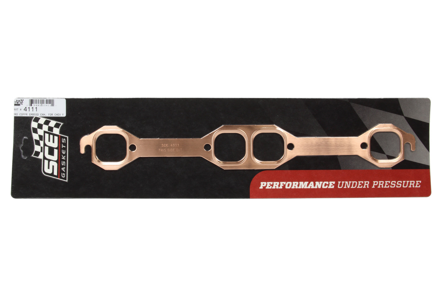 Engine & Accessories Header / Manifold Gasket - Pro Copper - 1.600 x 1.740 in Port - Copper - 18 Degree / Brodix Head - Small Block Chevy - Pair
