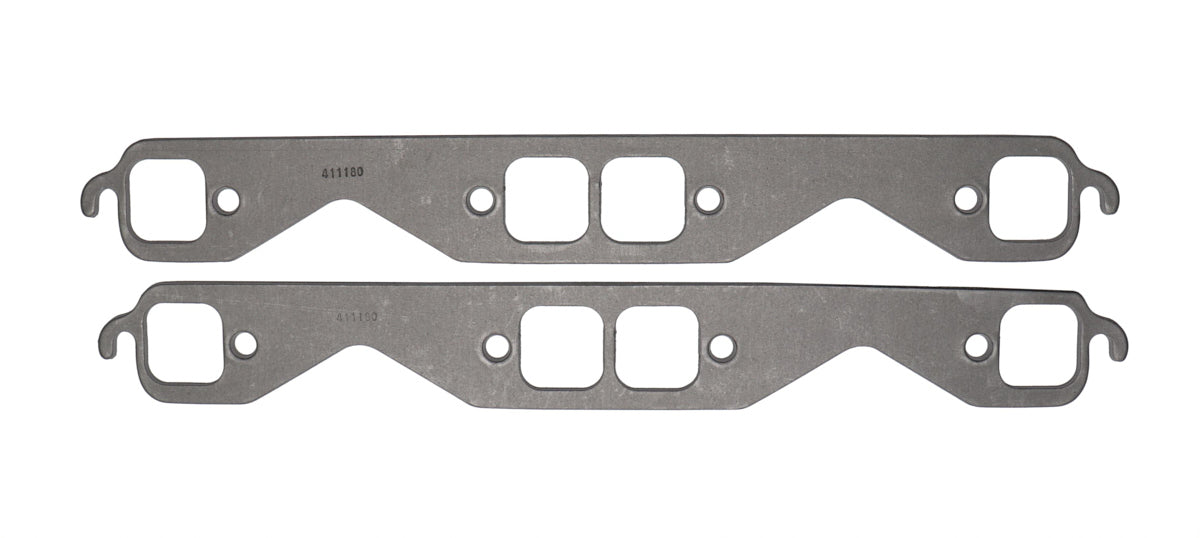 Engine & Accessories Header / Manifold Gasket - 1.450 x 1.440 in Square Port - 0.150 in Thick - Graphite - Small Block Chevy - Pair