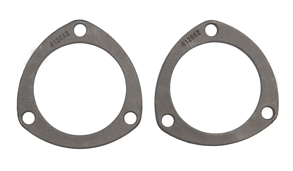 Collector Gasket - 0.15 in Thick - 3 in Diameter - 3 Bolt - Graphite - Pair